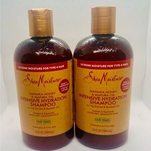 (2) Shea Moisture Manuka Honey Mafura Intensive Hydration Shampoo 13oz